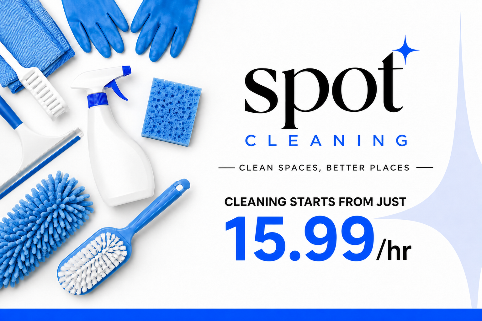 Spot Cleaning — cleaning starts from just £15.99 per hour
