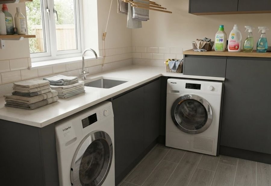 Utility room after